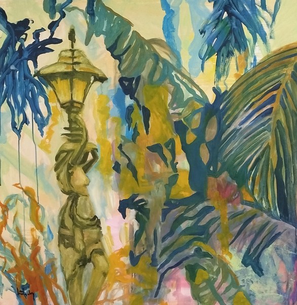 toile 110x110 huile sur base acrylique possibilité d impression PVC ext